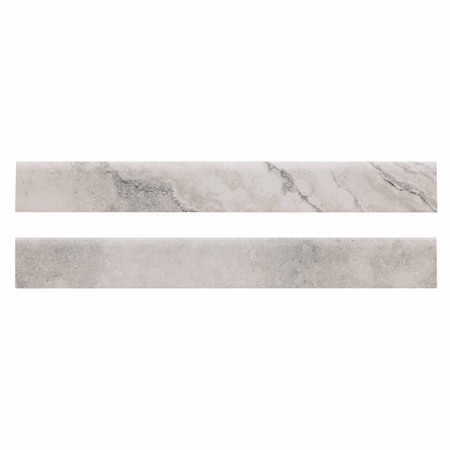 Msi Napa Gray 3 In.X 24 In. Bullnose Ceramic Wall Tile, 10PK ZOR-PT-TR-0137